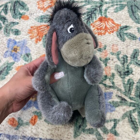 Walt Disney World Eyeore Plush Toy Stuffed Animal with Detachable Tail 10” - Picture 1 of 9